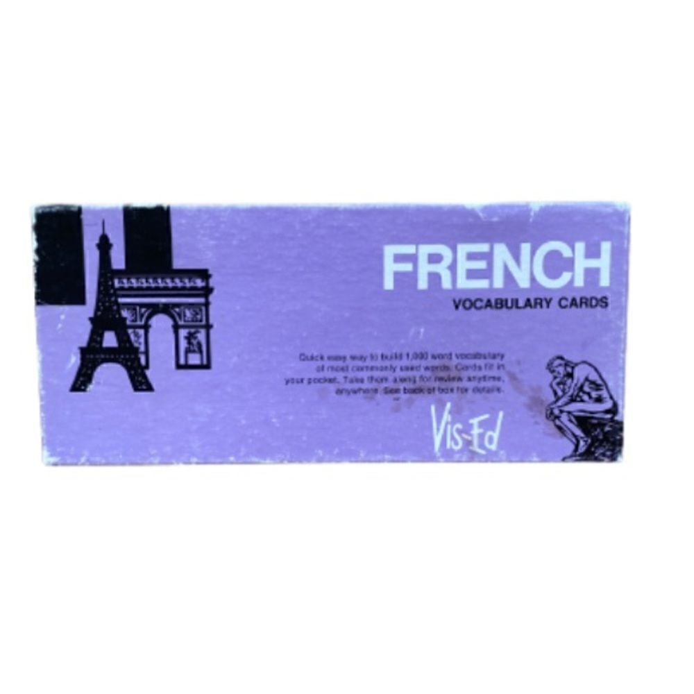 French Vocabulary Boxed Flashcards By Vis-Ed Study Cards